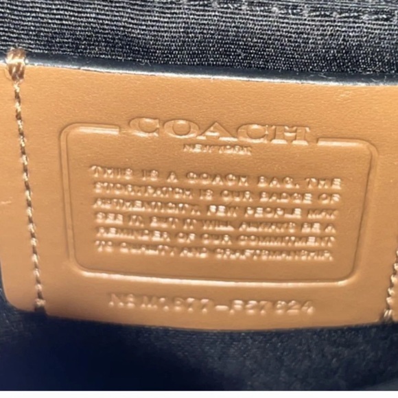 Beautiful COACH Black Floral Handbag Mini Tote Bag See Description NWOT - Picture 13 of 13